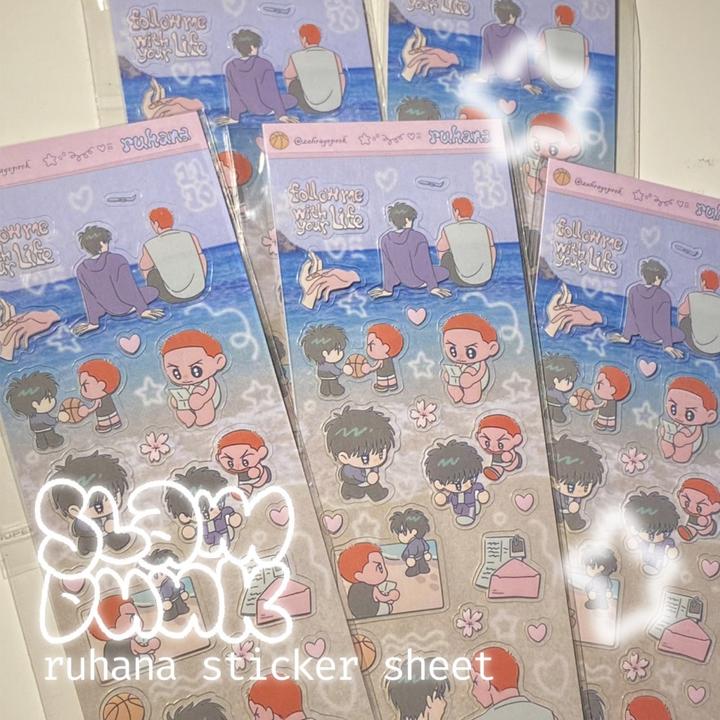 

[slam dunk] ruhana sticker sheet by zahrageprek