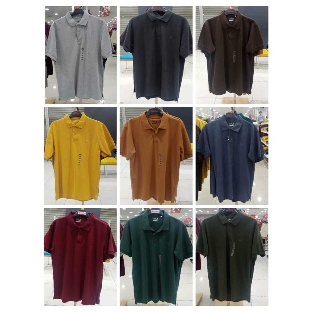 BAJU PRIA KAOS POLO SHIRT COLE SIZE S - XL