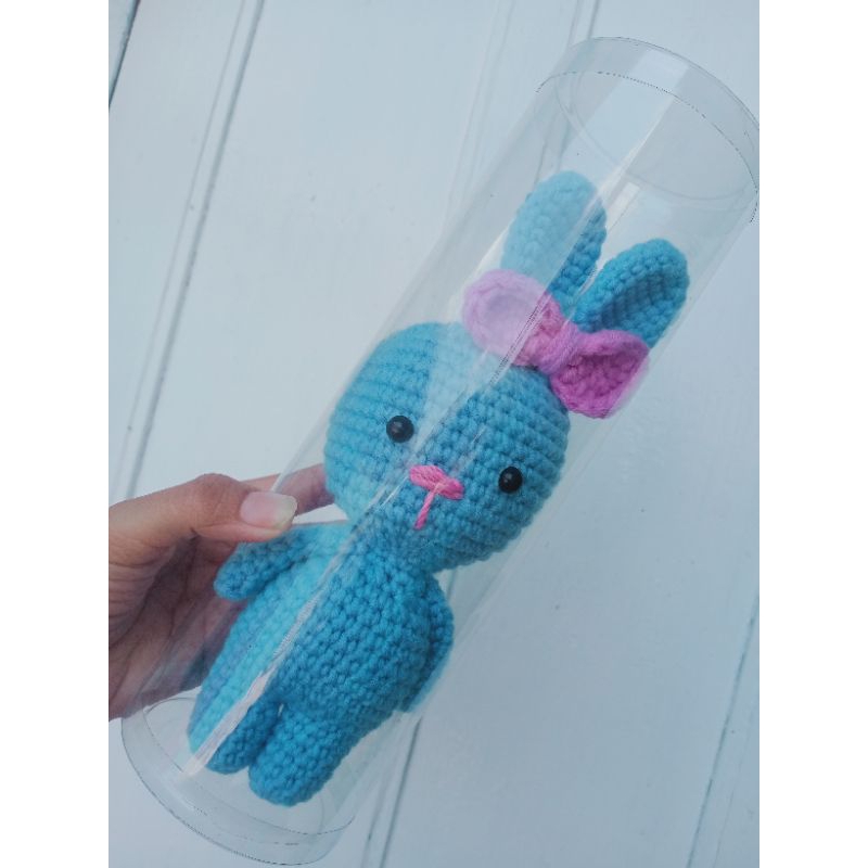BONEKA RAJUT BUNNY /BONEKA RAJUT KELINCI/BONEKA AMIGURUMI/RAJUT AMIGURUMI