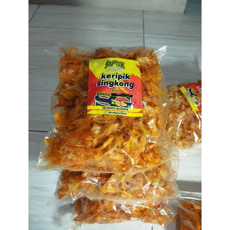 

keripik singkong pedas gurih 500 gram