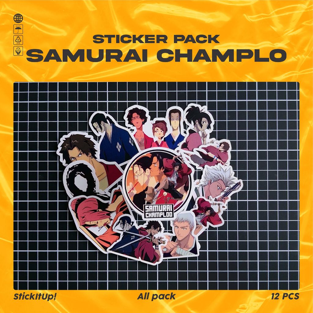 

COD✨ StickItUp Stiker Pack Anime Samurai Champloo Lucu Colorfull Keren Untuk Koper Laptop Skateboard