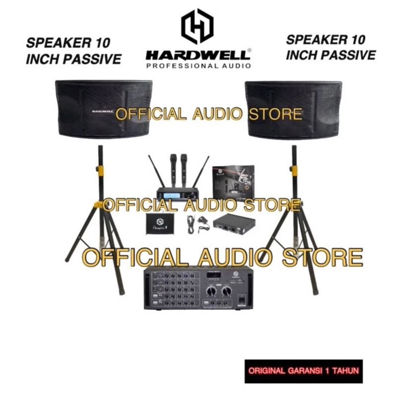 paket karaoke soundsystem hardwell original paket murah soundsystem hardwell