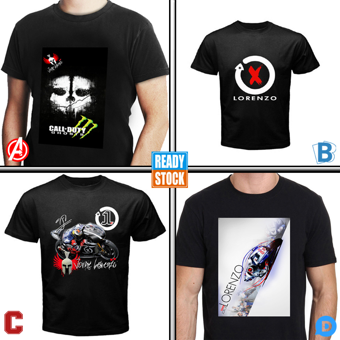 Kaos Jorge Lorenzo Tshirt 100% Cotton