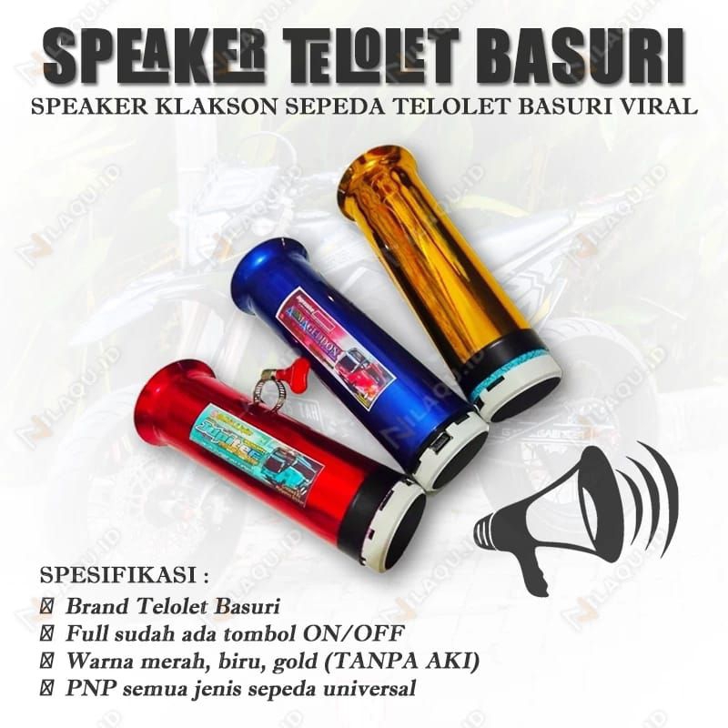 Klakson telolet basuri sepeda universal (FREE MEMORI 8GB)