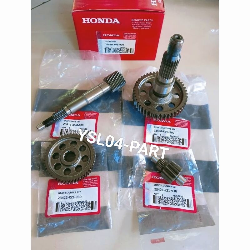 GIGI RASIO KVB GIGI RASIO SET VARIO 110 KARBU VARIO 110 CBS ORI