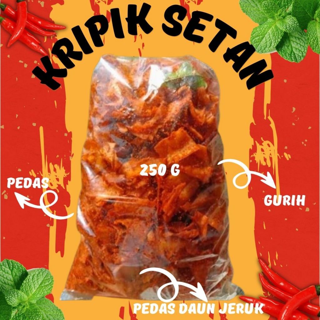 

(12k) KRIPSET PEDAS GURIH 1/4kg - KRIPIK SINGKONG PEDAS MANTUL TERLARIS