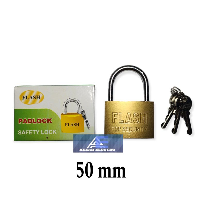 Gembok Kuning 50mm / Gembok Koper 50mm / Gembok Pagar 50 mm