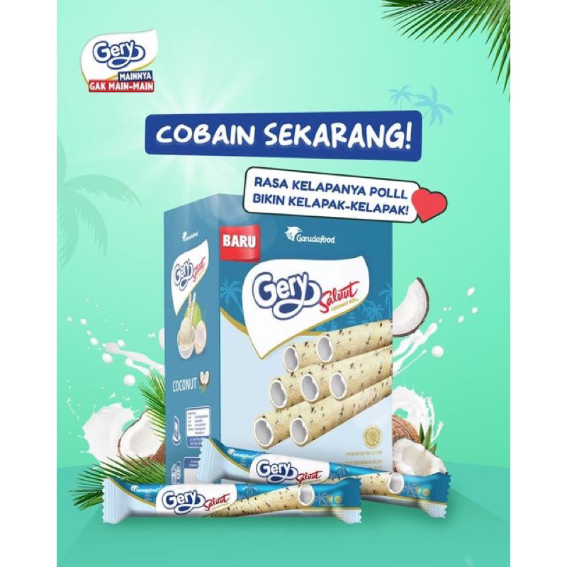 

Gery Saluut Coconut Roll 24biji x 6g