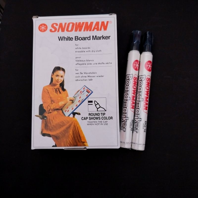 

(1 pcs) Spidol Papan Snowman Whiteboard BG-12