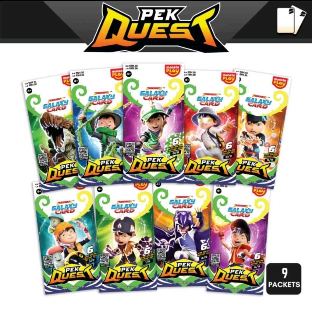 Boboiboy Galaxy Card Pek Quest