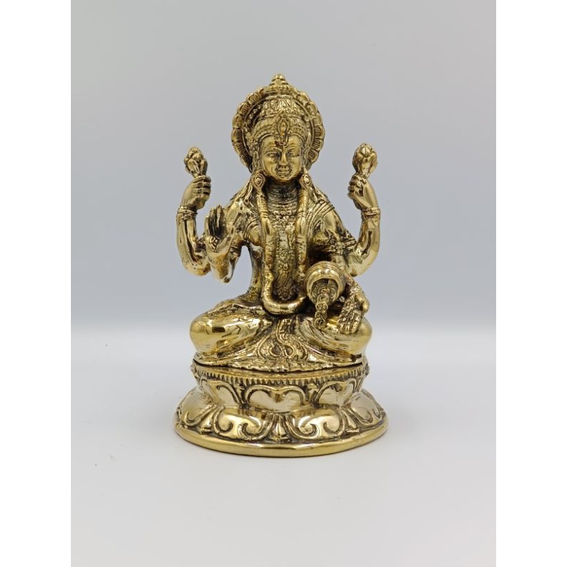 Patung Dewi Sri Laksmi Logam Kuningan / Patung Rambut Sedana