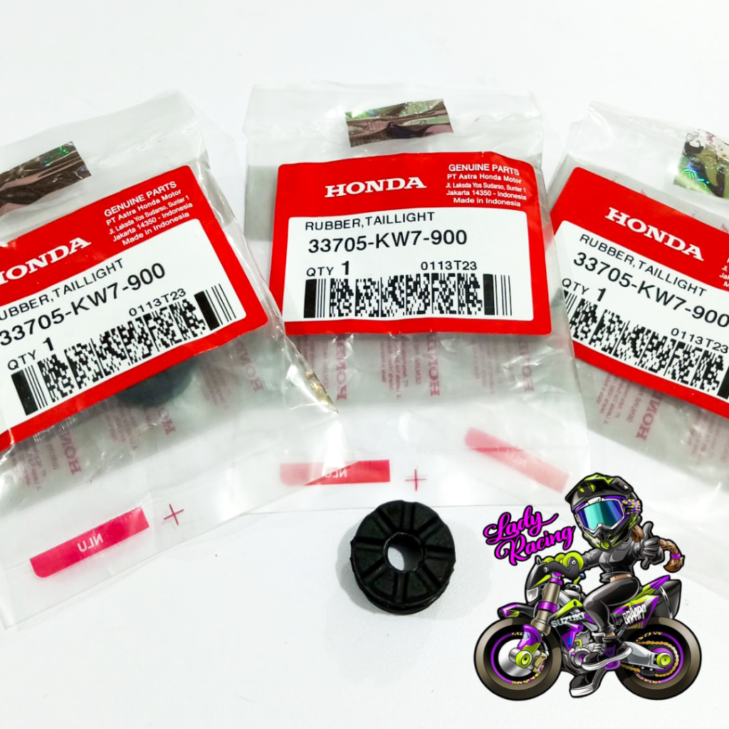 KARET BANTALAN REFLEKTOR LAMPU BELAKANG KARET LAMPU STOP CS1 SONIC SUPRA X 125 HONDA ORIGINAL