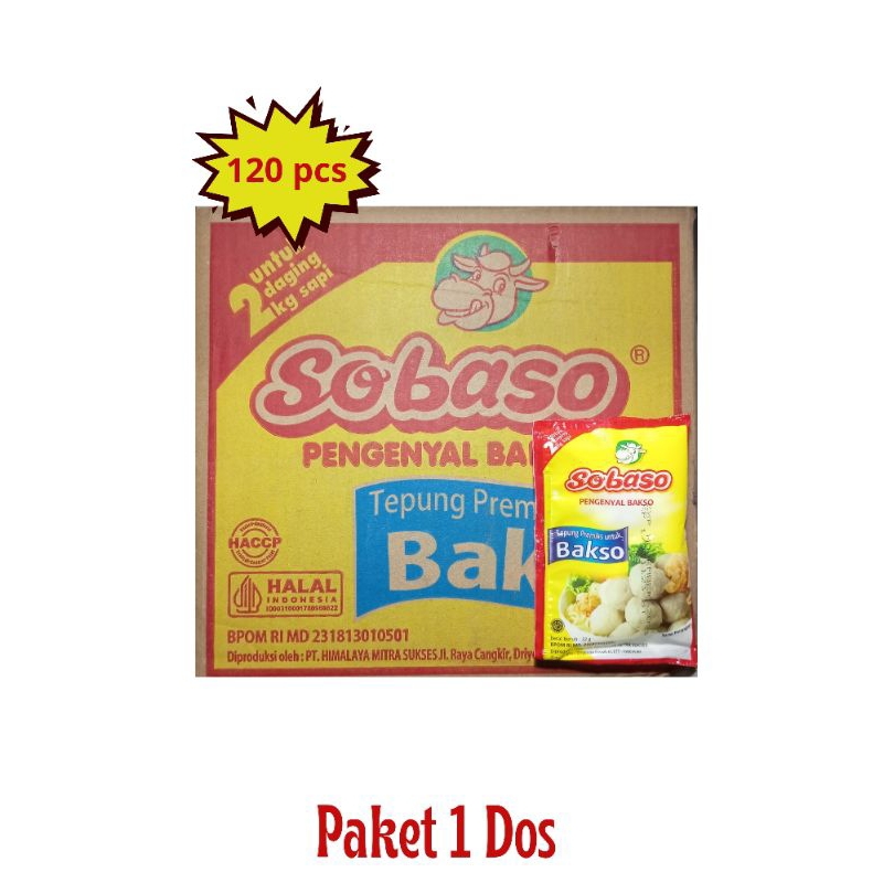 

Sobaso Pengenyal Bakso 32 gr 1 Dus isi 120 sachet