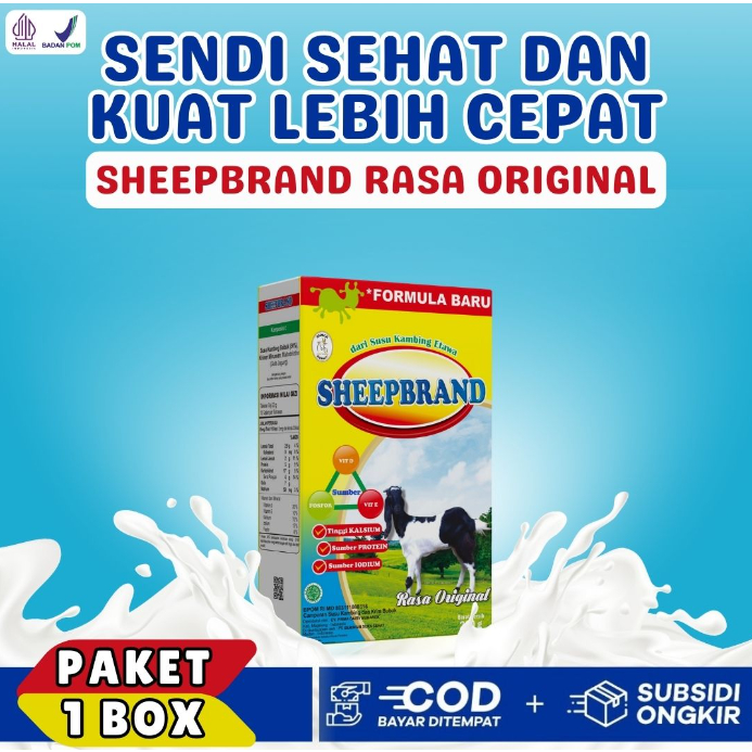 

Sheepbrand 200 gr SUSU KAMBING ETAWA SHEEP BRAND gula jagung kalsium protein iodium