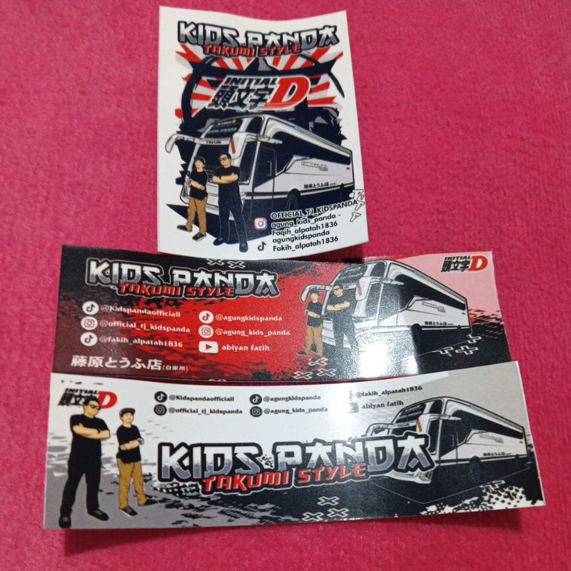 

stiker kidspanda JB 5 Takumi style