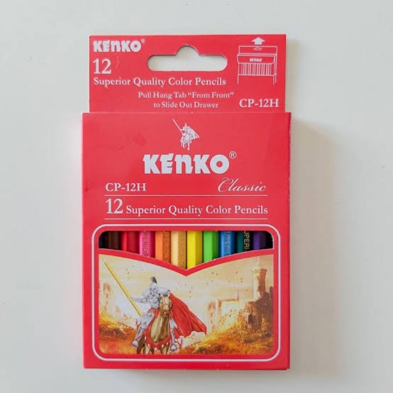 

Pensil 12 Warna Pendek Kenko Mini / Color PencilCP-12H Half Paper Box Classic / Coloring Set