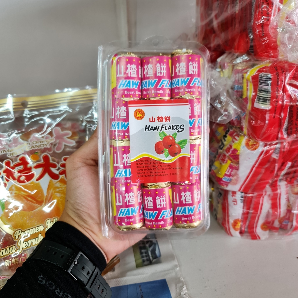 

Haw Flakes Isi 12 pcs / Manisan Sanca Piang / Manisan Jadul