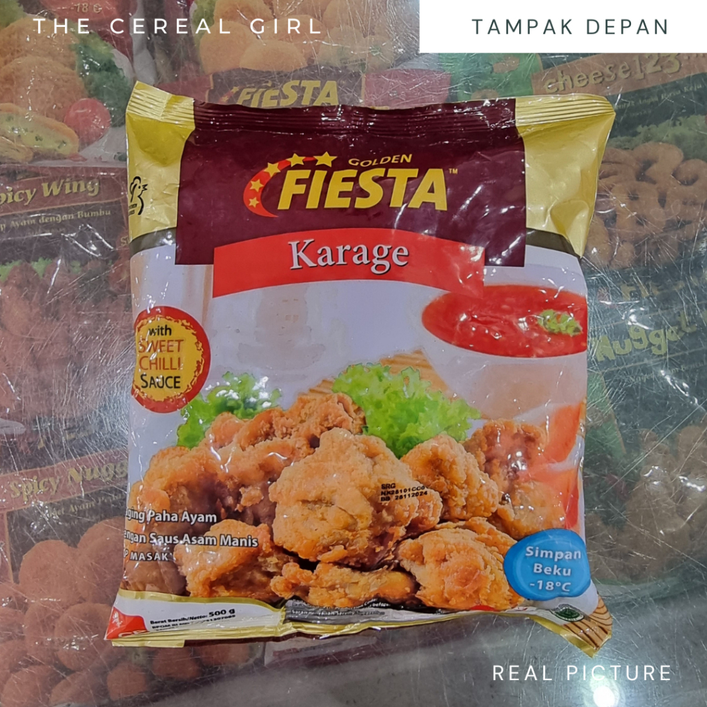 

[KONDISI BARU - 100% ORIGINAL] GOLDEN FIESTA Karage 500gr dengan Saus Asam Manis