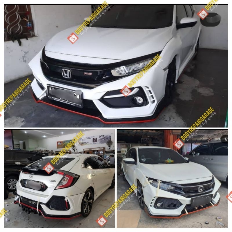 bodykit civic turbo hatcback tithum type r | plastik abs | free ongkir
