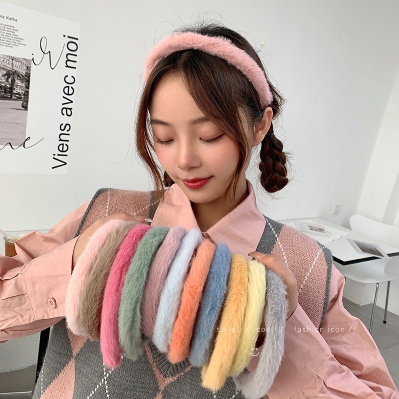 Bando Bulu Korean Style Warna Polos