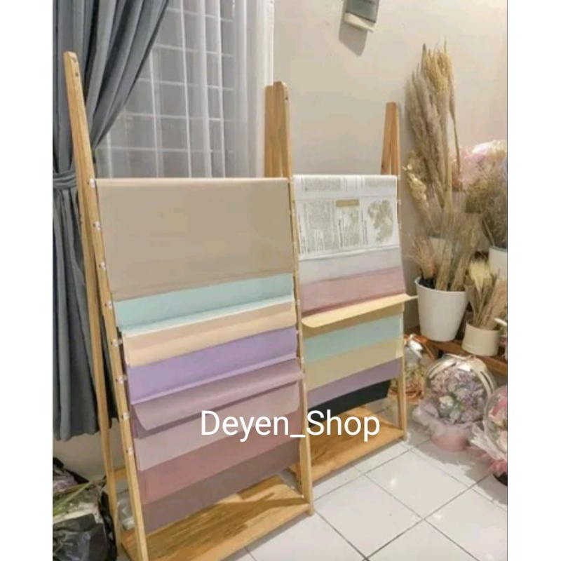 Rak kertas kado / rak kertas wrapping / rak kertas cellophane / rak jilbab