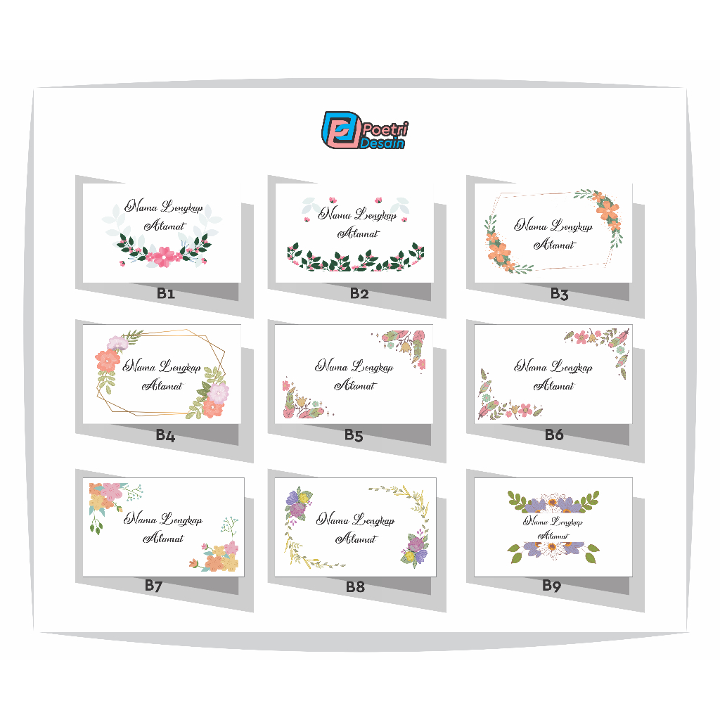 

Amplop custom 11 x 7 cm (Motif B)