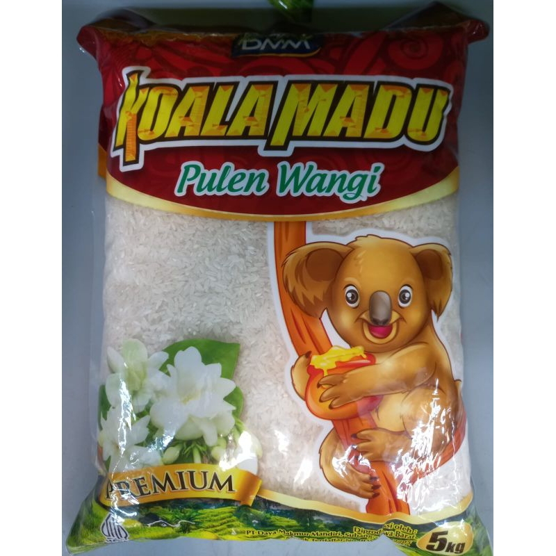 

Beras Premium Pulen Wangi KOALA MADU Merah 5kg - SI, HK