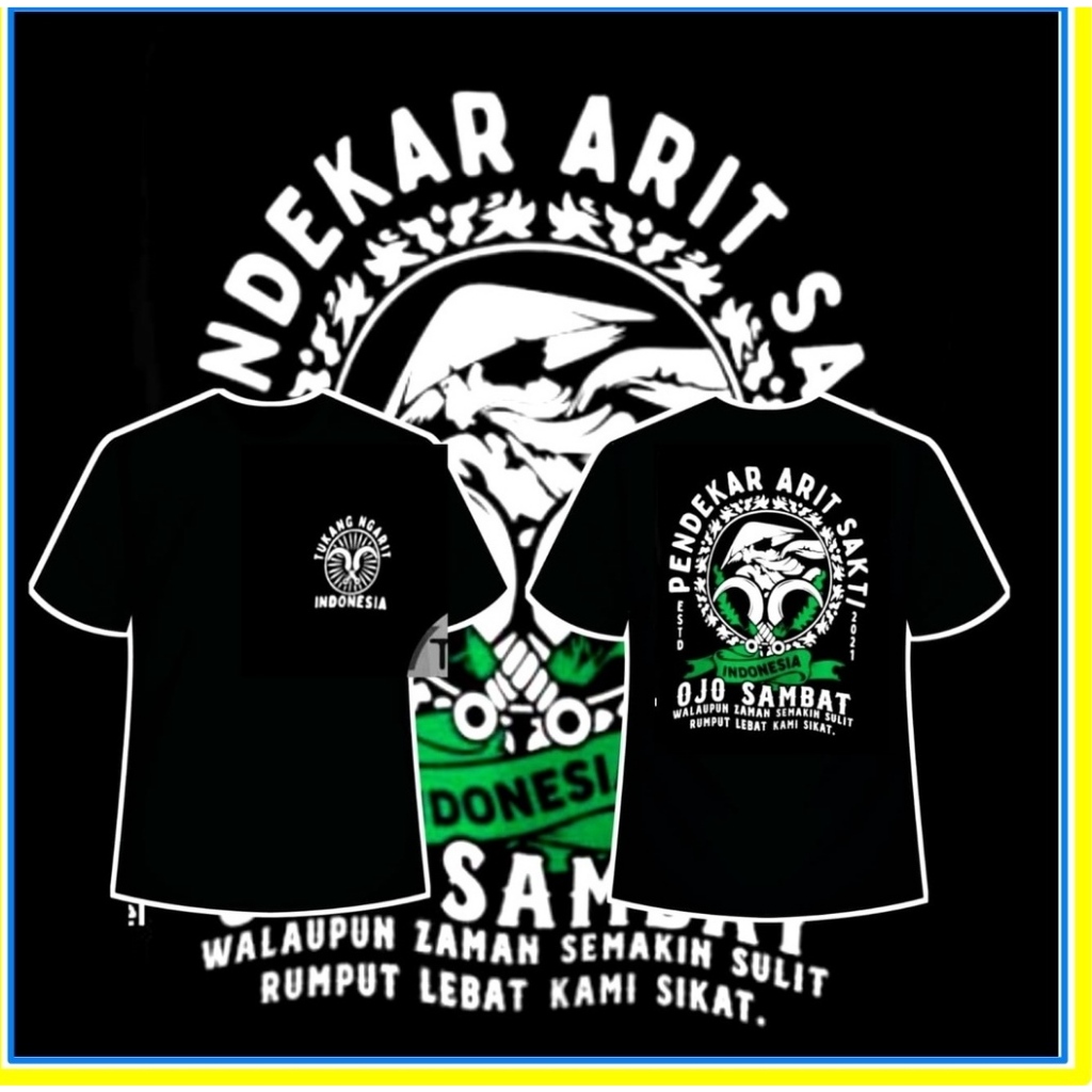Kaos Pendekar Arit Sakti Tukang Ngarit Suket Njembrung Kami Basmi perguruan arit sakti kaos PASUKAN 