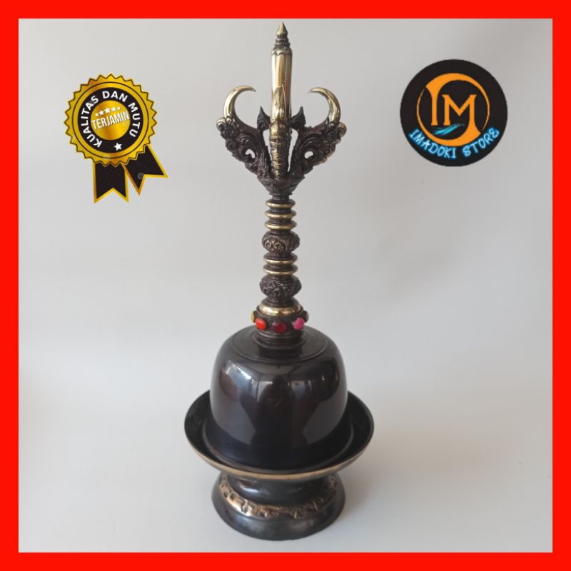 GENTA BALI DIAMETER 8 CM ANTIK / GENTA BALI PREMIUM ANTIK / BAJRA ANTIK
