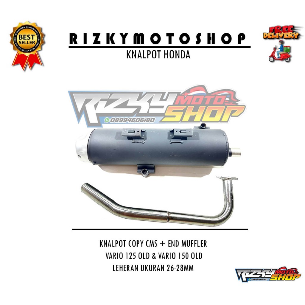 LIVE - KNALPOT COPY CMS VARIO 125/150 LED OLD & VARIO 125 BOHLAM UKURAN 26-28 MM , 28 MM , 28-32 MM 