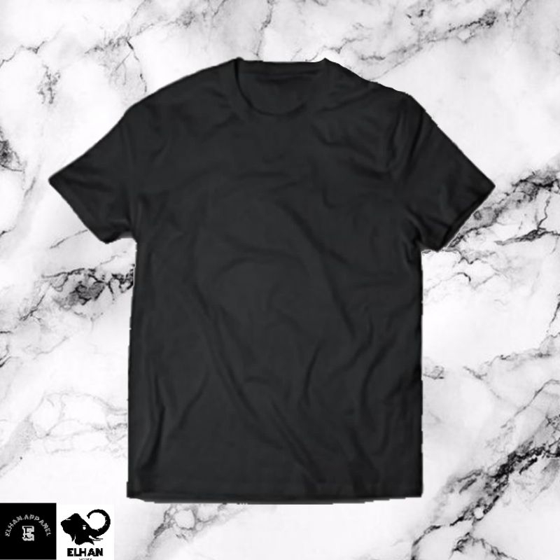 KAOS POLOS HITAM | BAJU POLOS HITAM | BAJU POLOS COTTON 24S 100%