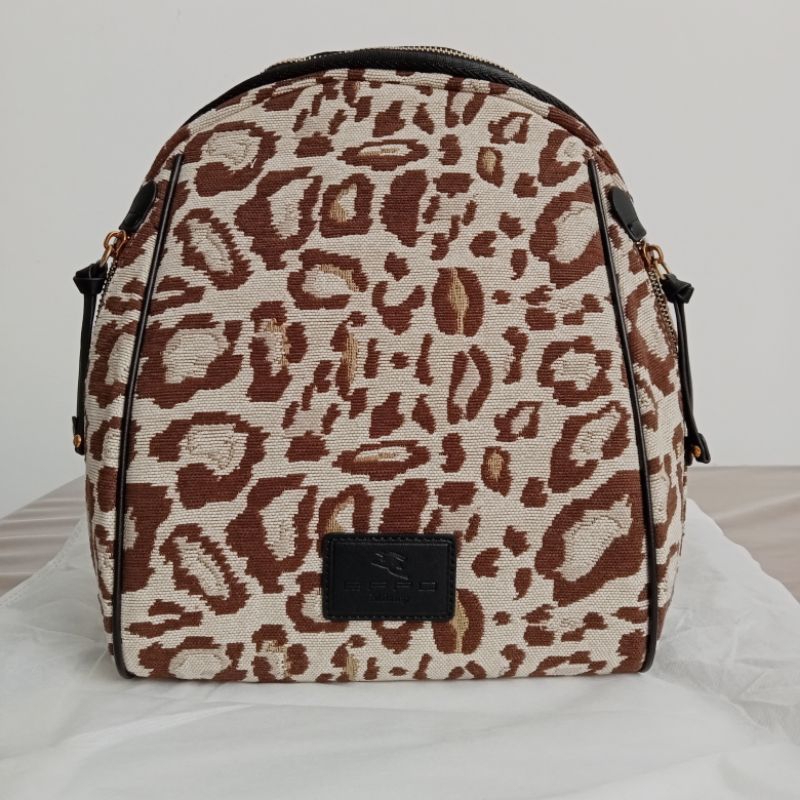 FO Bags Tas Leopard Ransel Wanita dari Brand DIRH Untuk Kerja Bepergian Kualitas Import Kuat Kokoh k