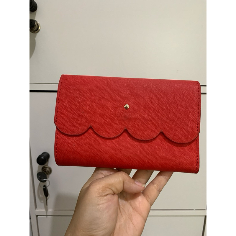 dompet merah kate spade