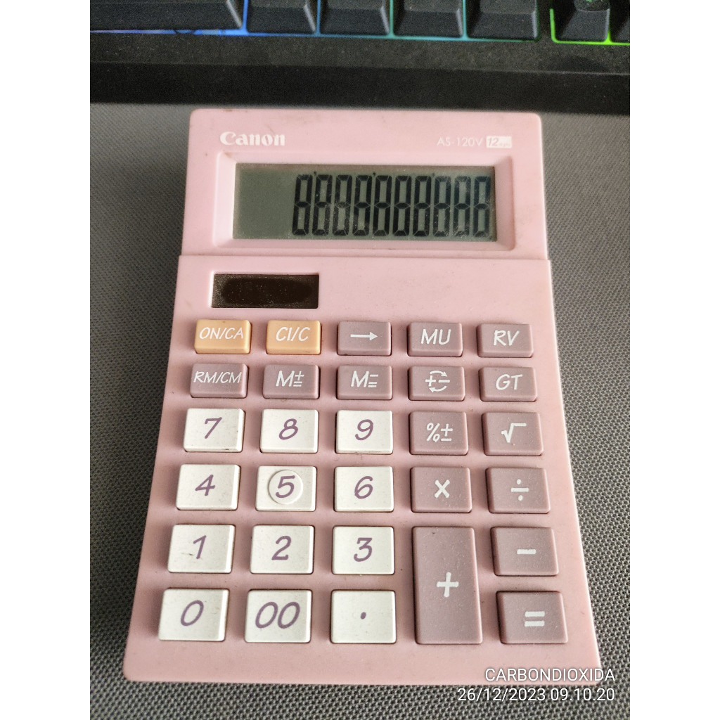 

KALKULATOR CANON TIPE AS-120V 12digit