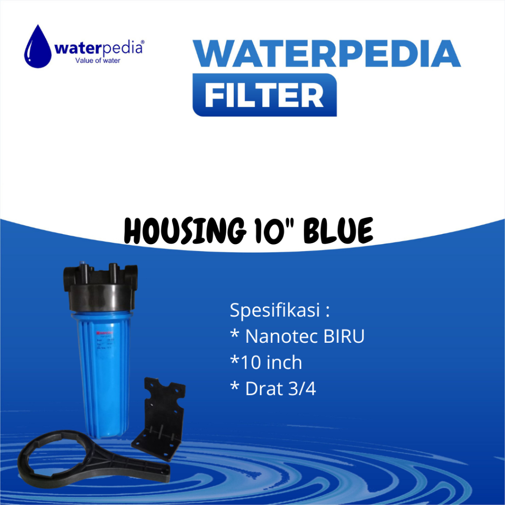 Housing Filter Blue 10 inch Nanotec