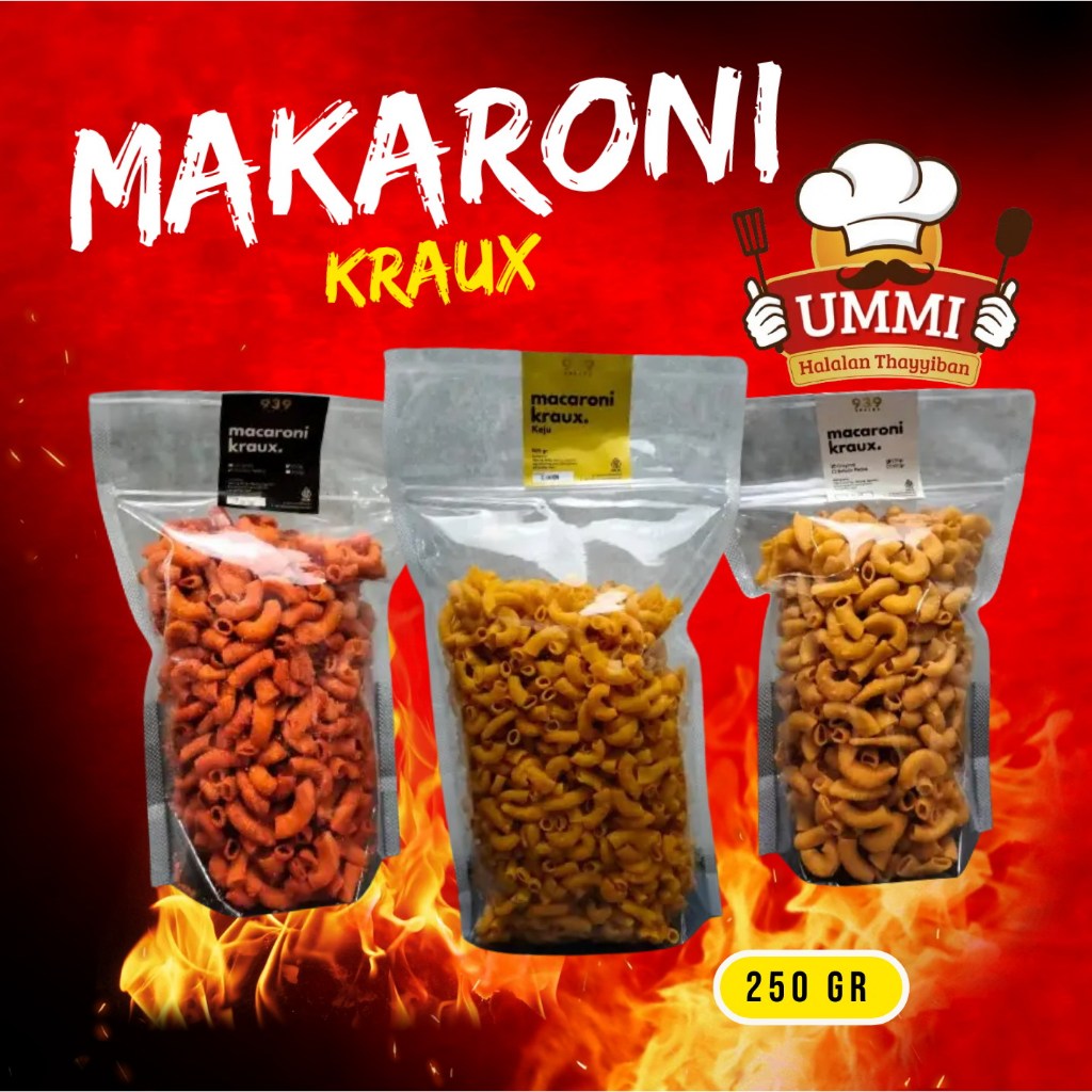 

Makaroni Makroni Macaroni Bantet Pedas Renyah Kriuk Kraux 250gr