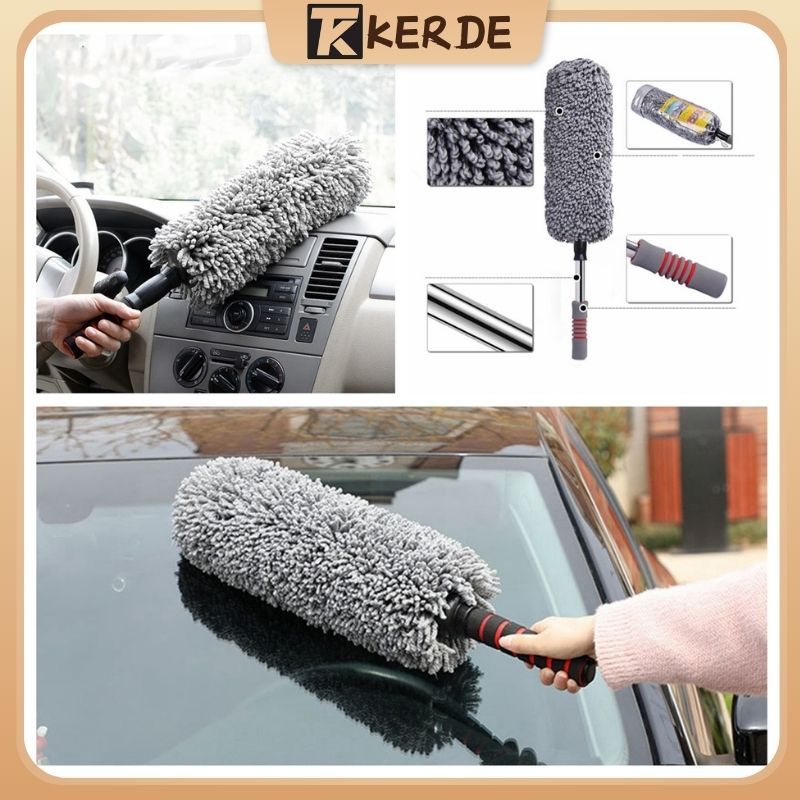 Kemoceng Microfiber Mobil Tebal Scalable Pembersih Debu Rumah Anti Statis Kemoceng Bulu Ayam Mobil