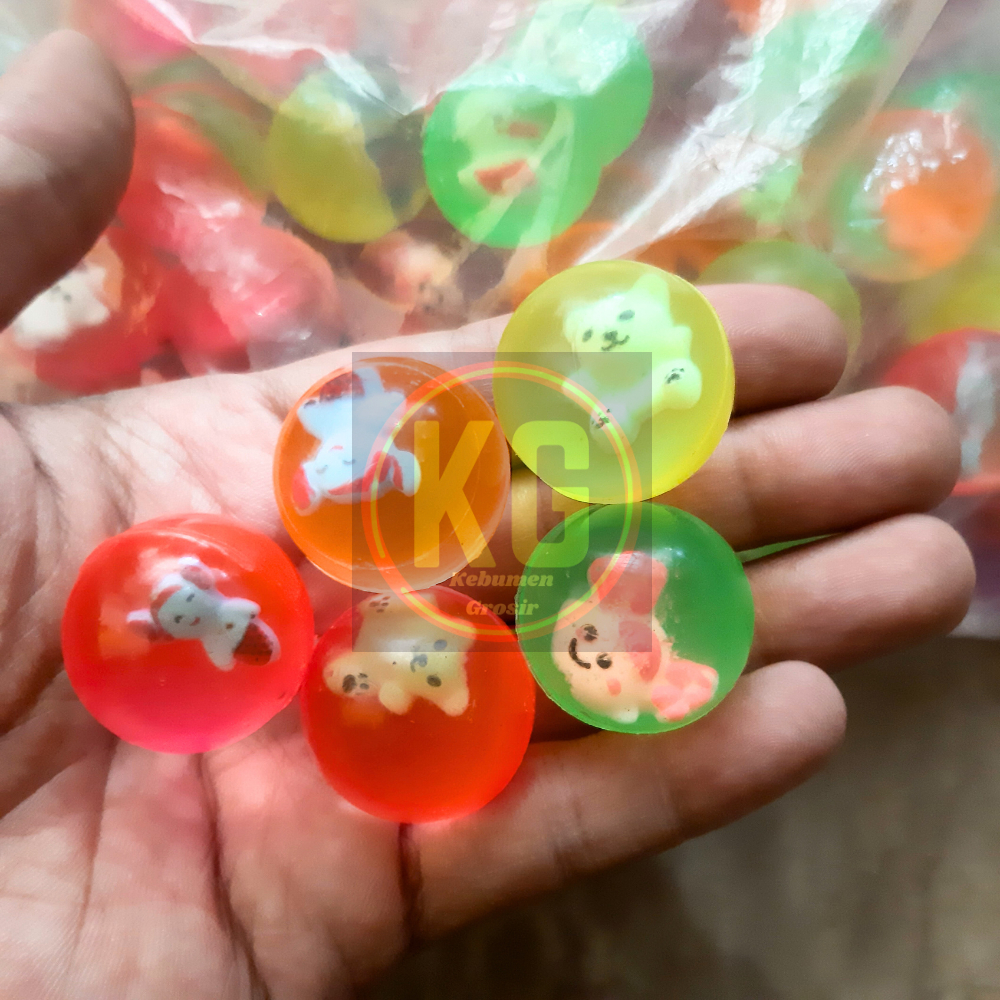 Bola Bekel kecil 2,5cm / mainan bola bekel motif / Kebumen Grosir