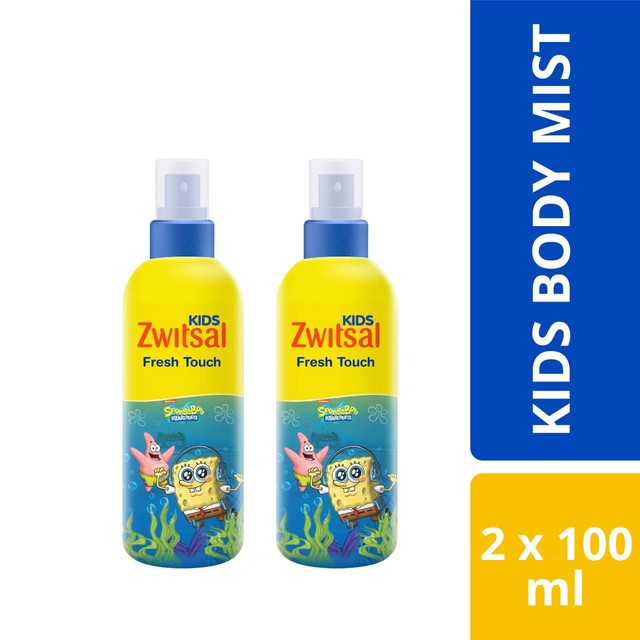 ZWITSAL KIDS BODY MIST FRESH TOUCH 100ML x2
