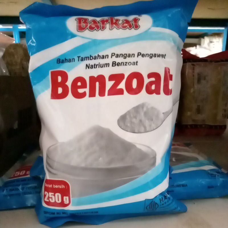 

NATRIUM BENZOAT BARKAT 250gr/BAHAN TAMBAHAN PENGAWET MAKANAN