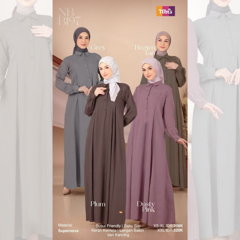 NIBRAS Gamis NB B197 Terbaru