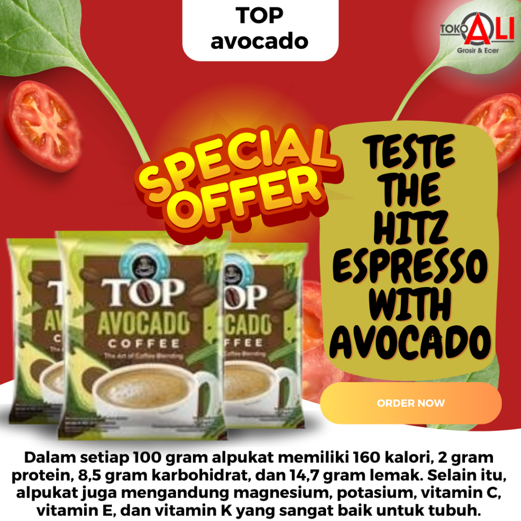 

Minuman Bubuk Top Kopi Avocado Dengan Aroma Yang Nikmat