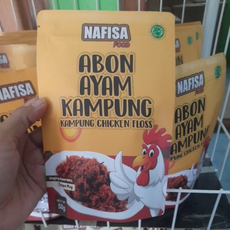 

Abon Ayam Kampung non msg NAFISA 50 gr