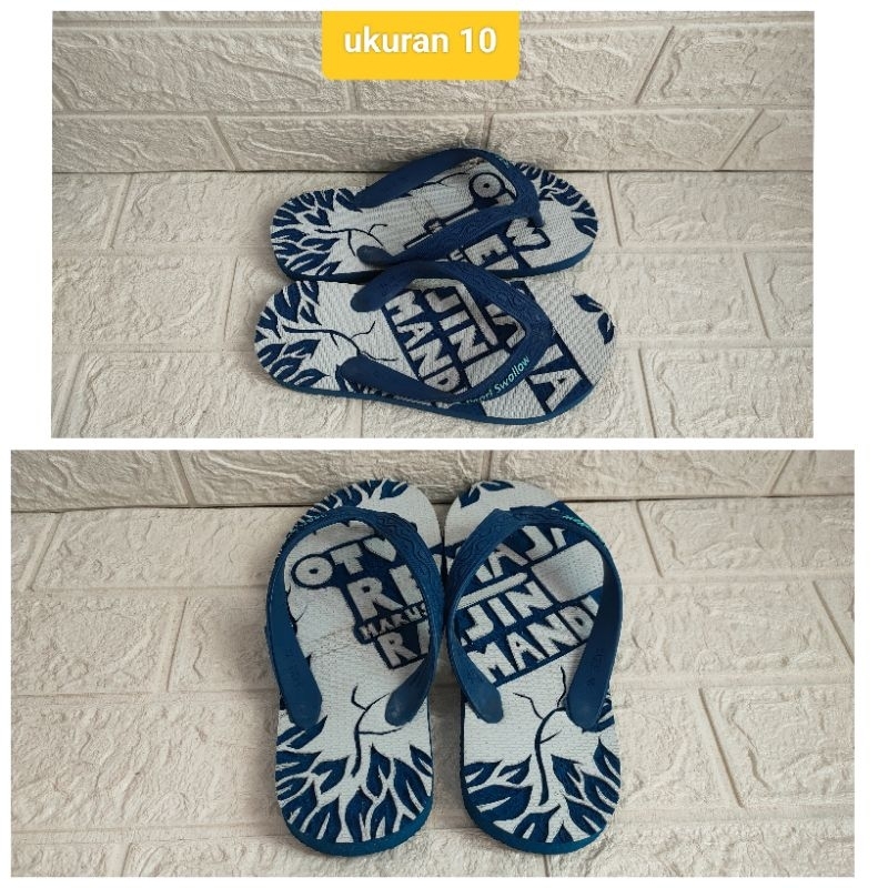 sandal jepit ukir (swallow) ukuran 10