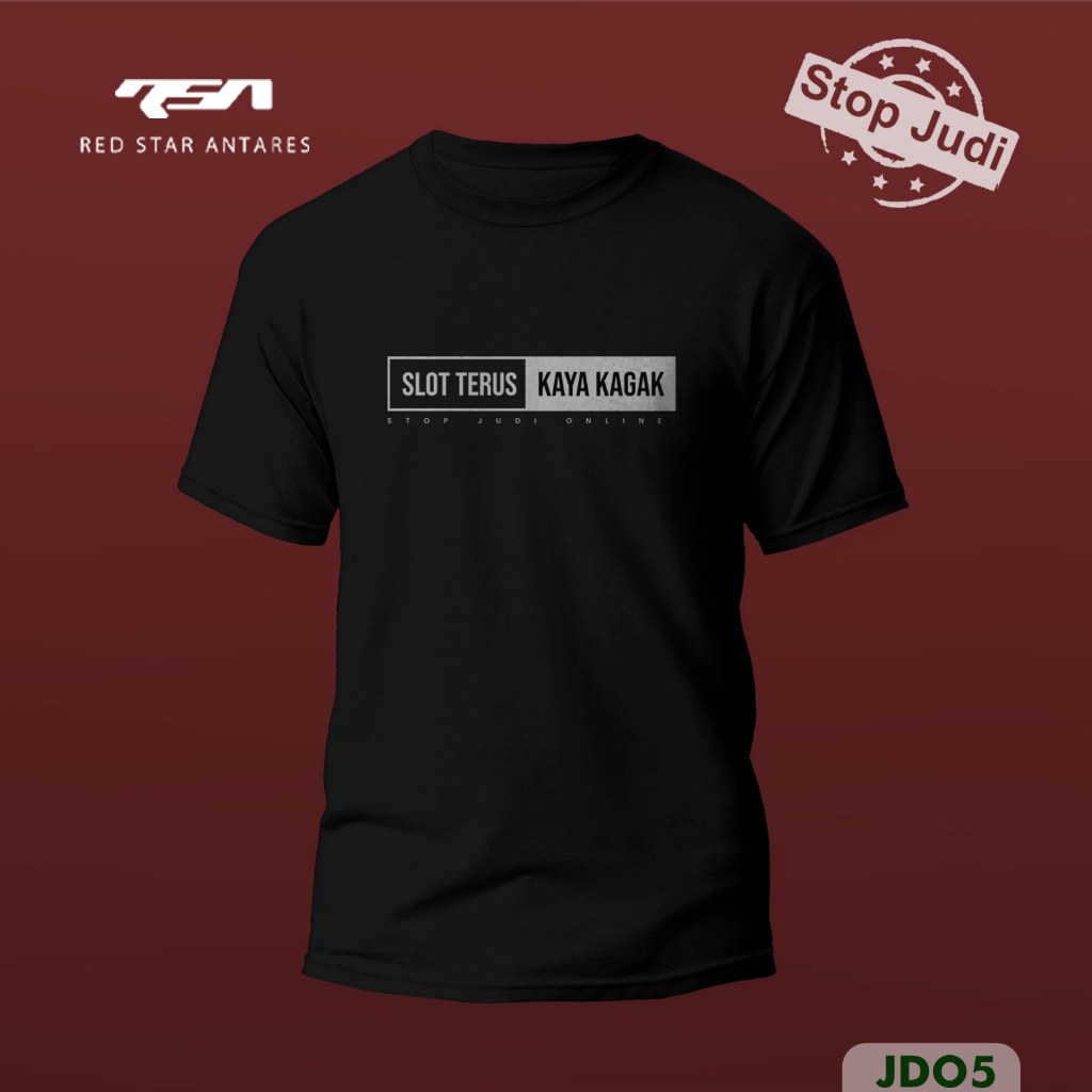 KAOS STOP JUDI ONLINE - UNISEX- PRIA WANITA BISA COD/ KAOS STOP JUDI ONLINE BIKIN KEREN/ ATASAN BAHA