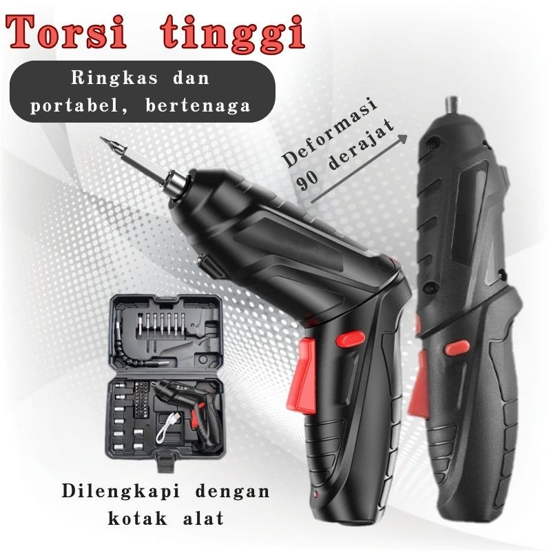 Obeng listrik, dapat diisi ulang multi-bit, multifungsi rumah tangga, set kecil, obeng listrik batch