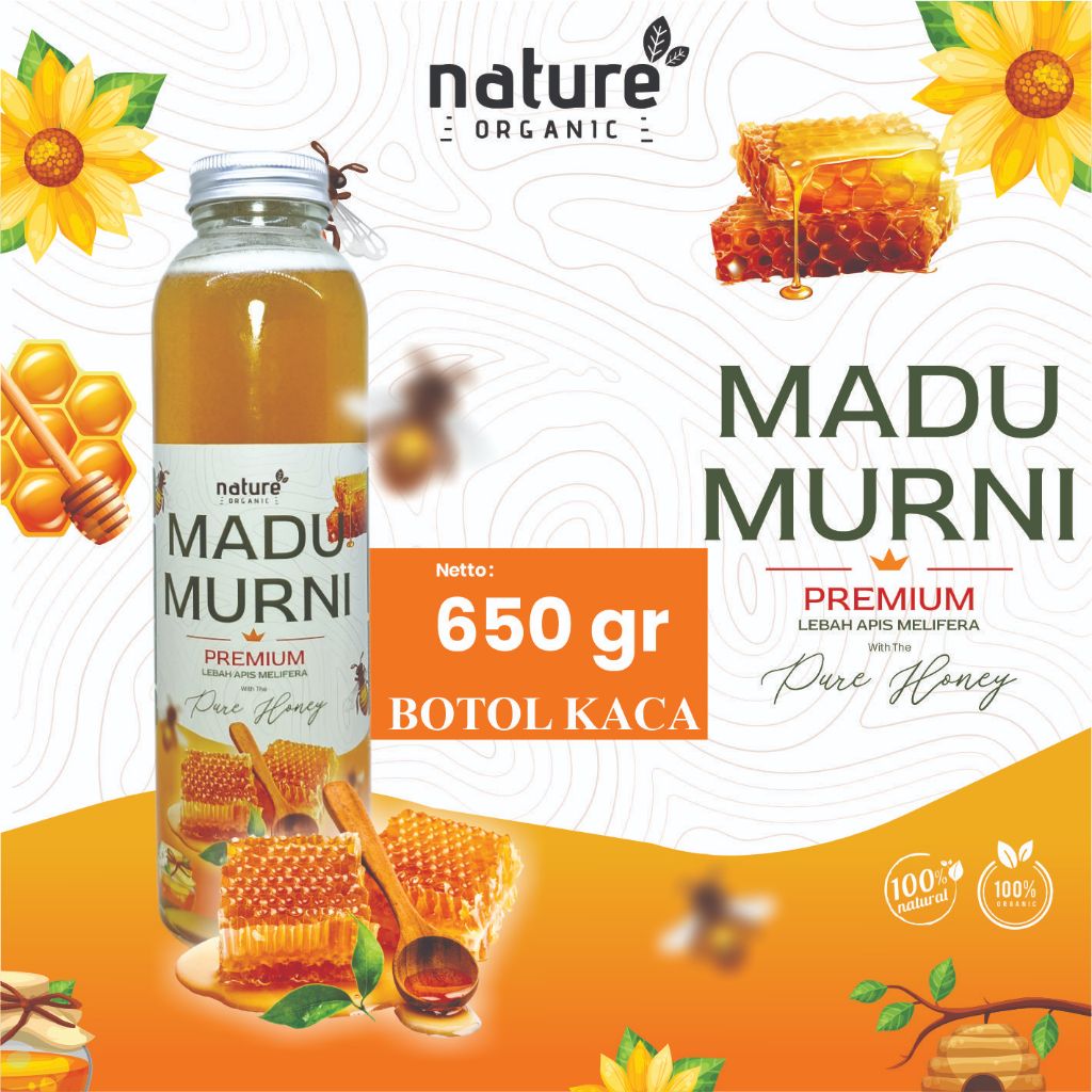 

NATURE ORGANIC MADU MURNI BOTOL KACA LEBAH APIS MELIFERA 650 GR NECTAR MULTIFLORA ALAMI ORIGINAL MENGATASI PENCERNAAAN MENAMBAH DAYA TAHAN TUBUH PRODUK HERBAL ALAMI 100% ASLI DAN ORIGINAL BISA UNTUK BAYI ANAK DEWASA REMAJA IBU MANULA