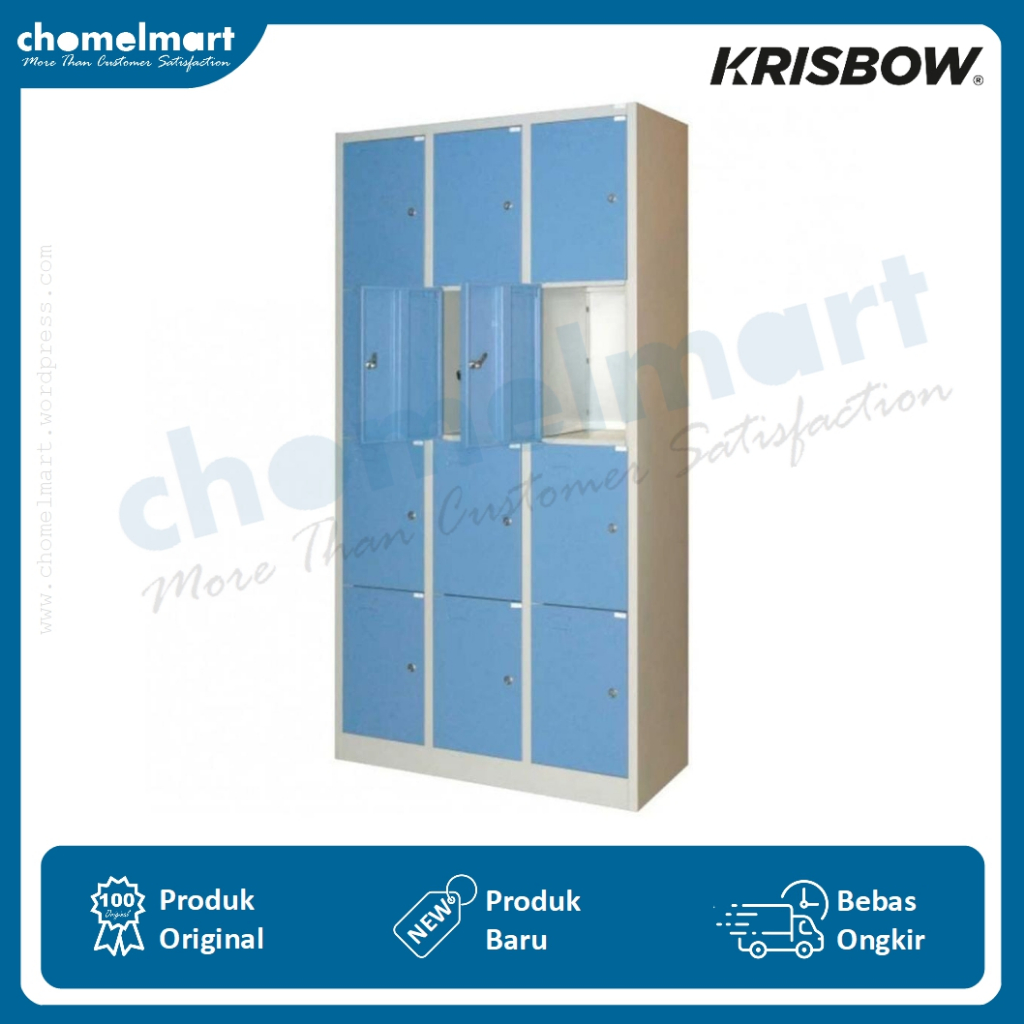 Krisbow Loker 12 Pintu – Biru KW1700203