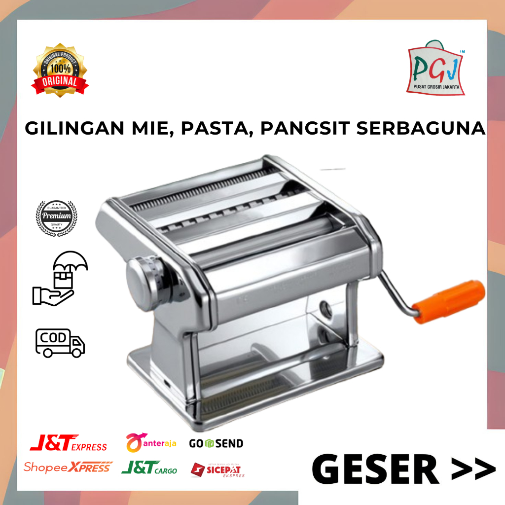 PGJ - Pasta Maker Oshin Gilingan Mie Molen Pangsit / Cetakan Mie Penggiling Pencetak Pasta Kue / Ala