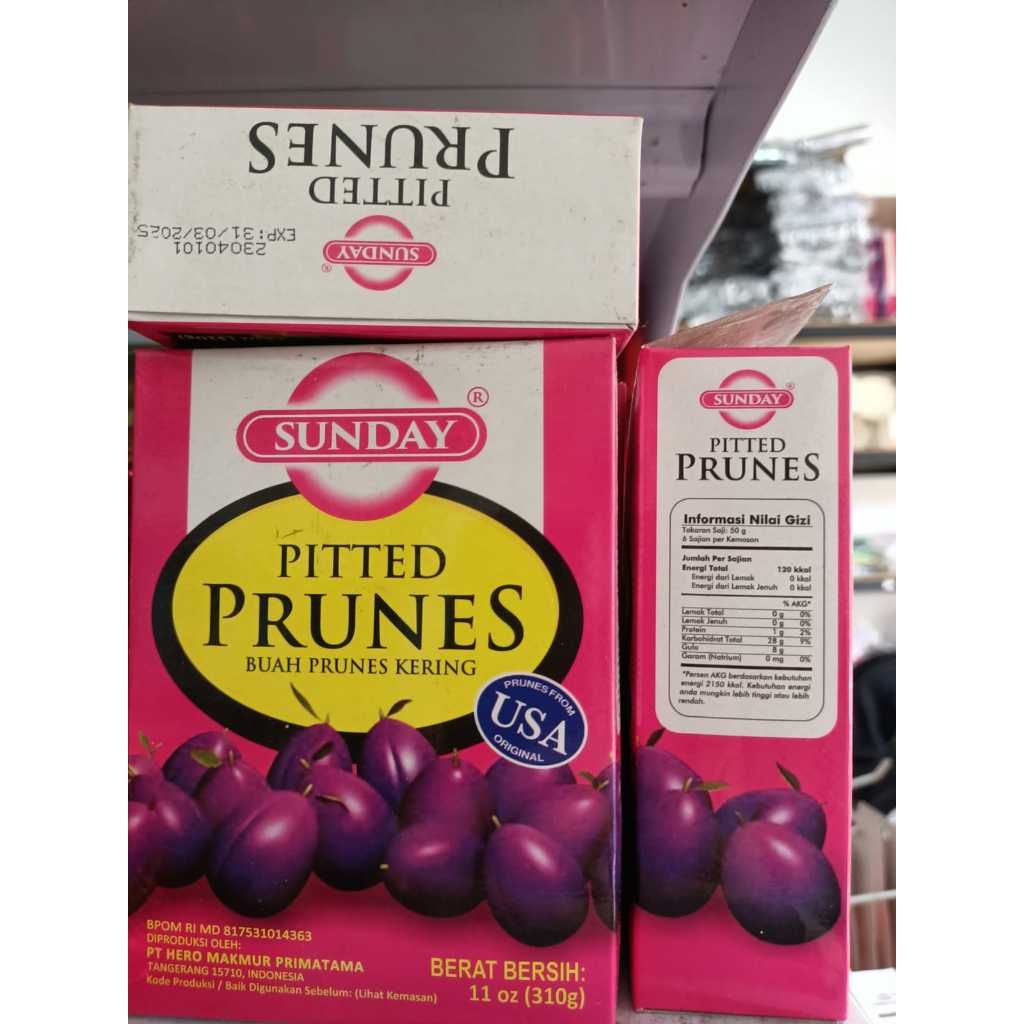 

SUNDAY Pitted PRUNES 340gr (Plum Kering)